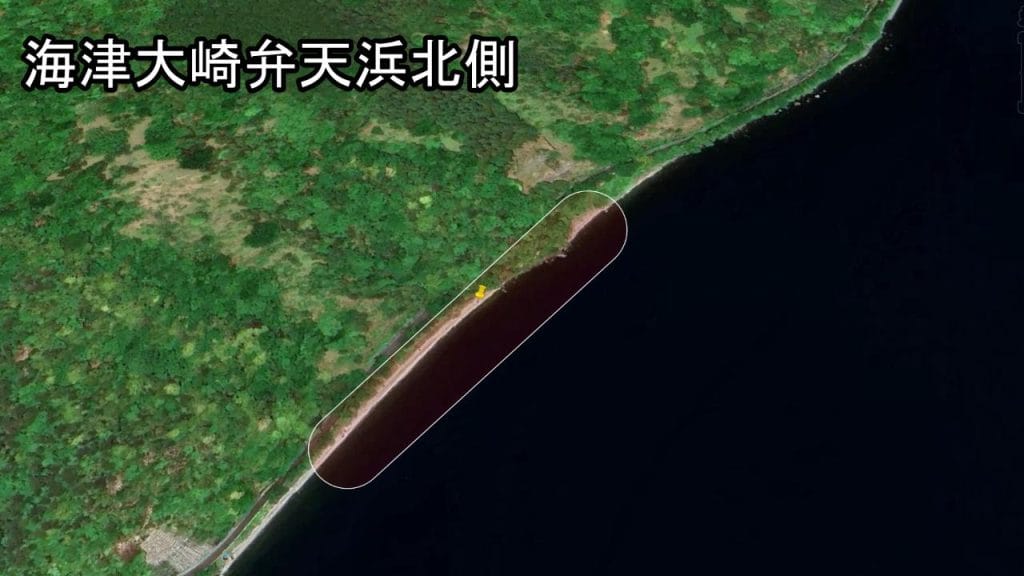 琵琶湖の高島市にある海津大崎弁天浜周辺のバス釣りのポイント