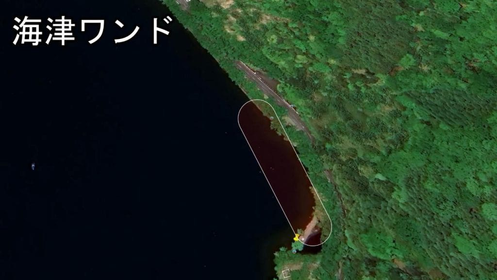 琵琶湖の高島市にある海津ワンドのバス釣りのポイント