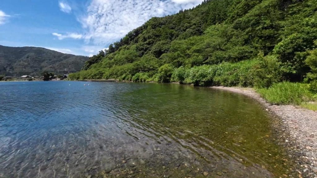 琵琶湖の海津ワンドのバス釣りポイントの沖30-60ｍの北側