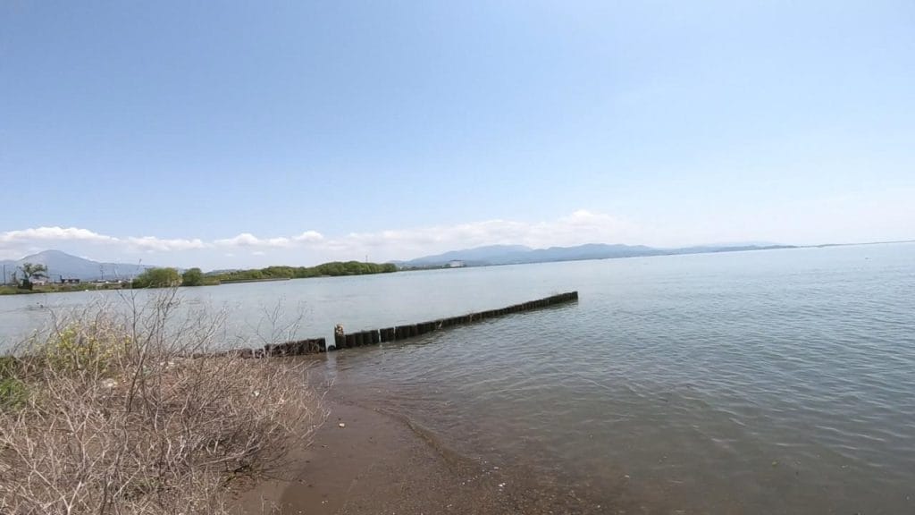 湖岸緑地川道の釣りポイント①-2