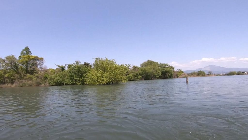 湖岸緑地川道の釣りポイント②－２