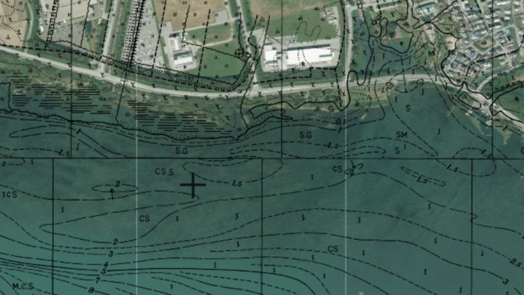 湖岸緑地川道周辺の水深